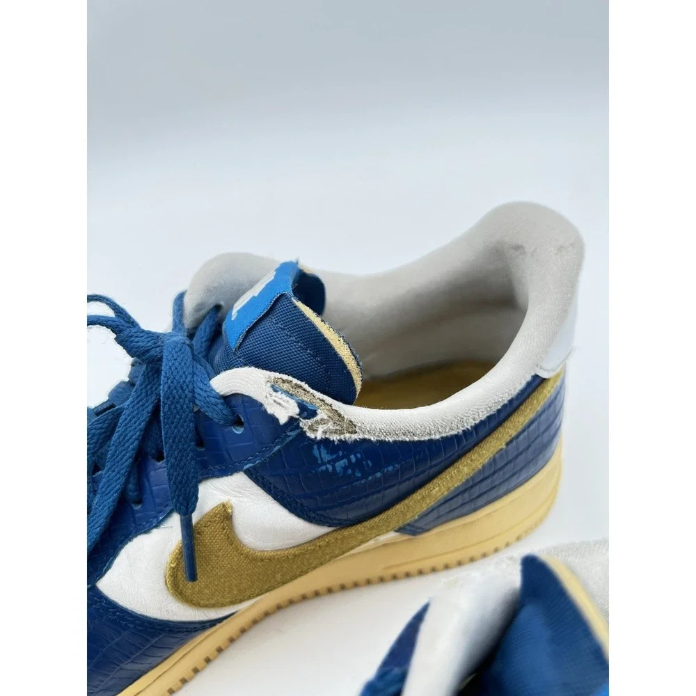 Nike Dunk Low Retro Blue Yellow Sneakers Men's Athletic Shoes Size 13
